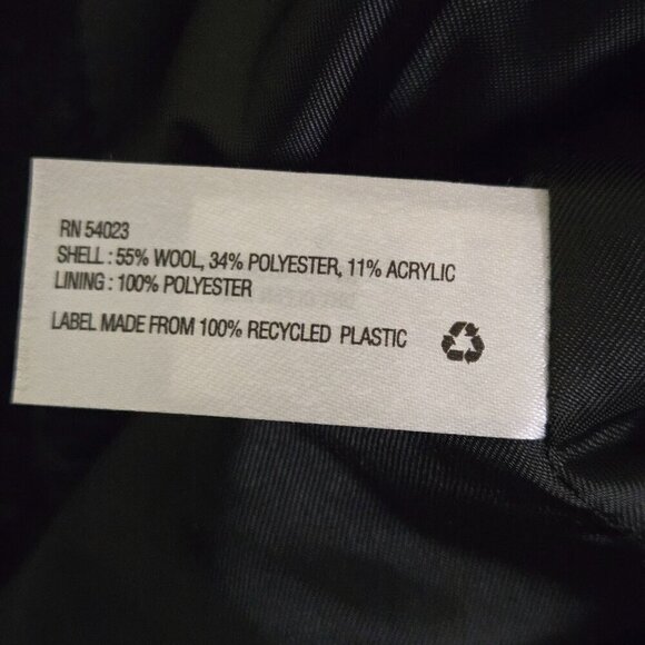 Gap Gray Ombre Wool Blend Moto Jacket Size S - Picture 7 of 7